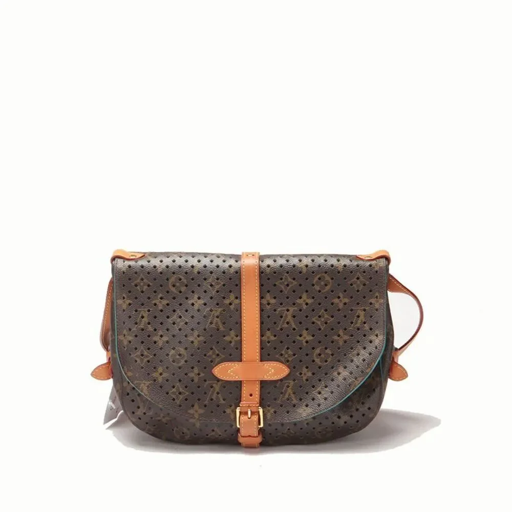 Louis Vuitton Monogram Perforated Saumur 30 Canvas Shoulder Bag M93998